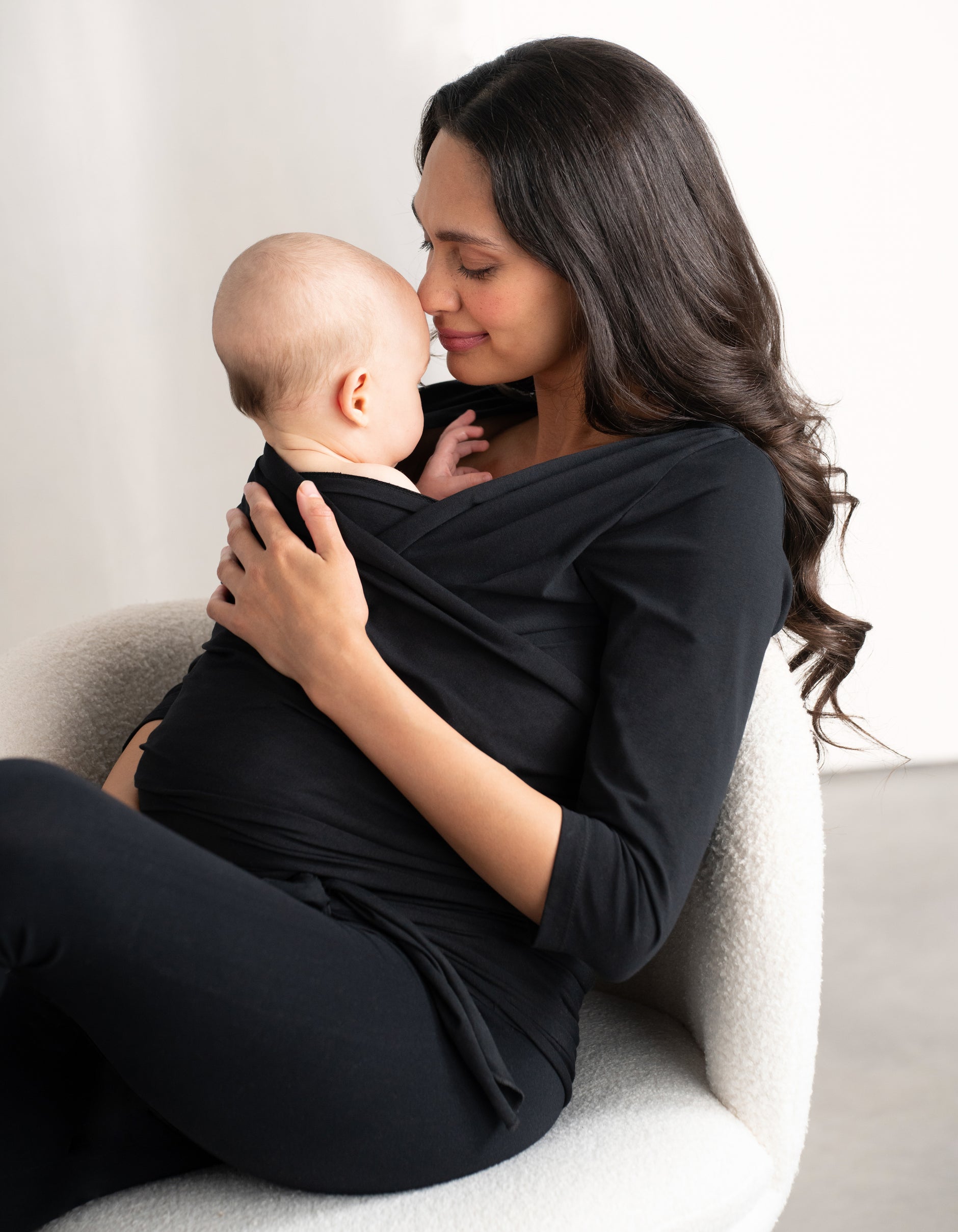 Black Cotton Skin to Skin Top